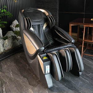 Fauteuil de massage pour le corps entier avec airbag pour les bras, rail de guidage de type SL, alimentation électrique, couleur noire - Product Image 2