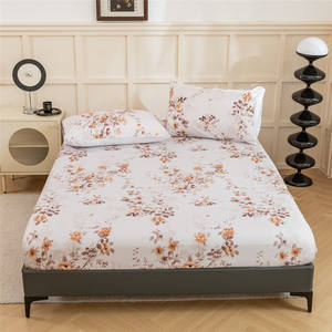 Commercio all'ingrosso 1800 filo di lusso egiziano microfibra lenzuolo stampato floreale Super morbido profondo tasca 4 pezzi Home Hotel - Product Image 1