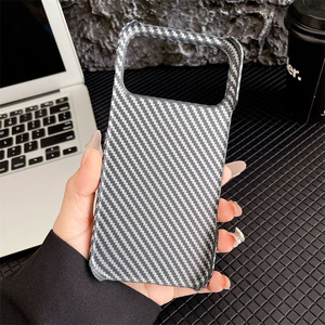 เคสโทรศัพท์มือถือลายคาร์บอนไฟเบอร์สุดเทรนดี้สำหรับ iPhone 17 Air 16 15 Pro Max ดีไซน์เนอร์ TechWoven ลายเส้น ผิวสัมผัสแบบ Double PC back cover - Product Image 6