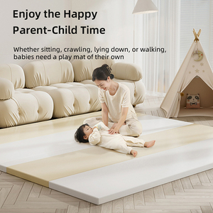 Tapis <span class=keywords><strong>de</strong></span> jeu extra épais pour bébé, tapis <span class=keywords><strong>de</strong></span> ramper en mousse douce et antidérapante, imperméable et pliable pour l'activité et la sécurité <span class=keywords><strong>de</strong></span> bébé - Product Image 5