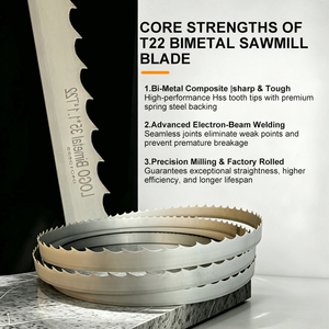 Lames de <span class=keywords><strong>scie</strong></span> <span class=keywords><strong>à</strong></span> <span class=keywords><strong>ruban</strong></span> bimétalliques pour le travail du <span class=keywords><strong>bois</strong></span>, lames de <span class=keywords><strong>scie</strong></span> <span class=keywords><strong>à</strong></span> <span class=keywords><strong>ruban</strong></span> industrielle pour scierie portative Woodmizer LX50 - Product Image 3