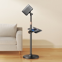 Support de projecteur et de téléviseur en alliage d'aluminium miniature avec élévateur rétractable, longueur réglable 65-120 cm, capacité de charge 5 kg, utilisation universelle