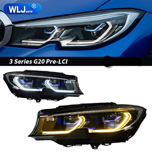 <span class=keywords><strong>Feux</strong></span> <span class=keywords><strong>de</strong></span> <span class=keywords><strong>jour</strong></span> WLJ pour BMW Série 3 F30 F35 19-22, ensemble <span class=keywords><strong>de</strong></span> phares à <span class=keywords><strong>LED</strong></span>, DRL adaptatif, clignotant séquentiel, phare avant - Product Image 1