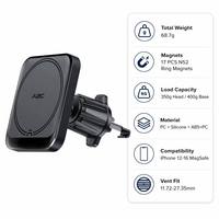 Services OEM ODM de supports de téléphone magnétiques pour voiture, fixation sur grille d'aération avec verrouillage automatique sécurisé pour smartphones universels