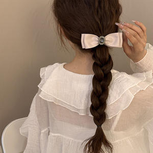 Vente chaude filles queue de cheval décoratif arc pince à <span class=keywords><strong>cheveux</strong></span> grand cristal fantaisie <span class=keywords><strong>cheveux</strong></span> arc <span class=keywords><strong>Barrette</strong></span> dames quotidien coiffes français <span class=keywords><strong>Barrette</strong></span> - Product Image 3