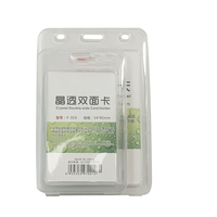 Pochettes pour cartes de crédit personnalisées en gros étiquette d'identification d'infirmière en plastique bon marché étudiant personnel porte-nom étui badge carte d'identité couverture