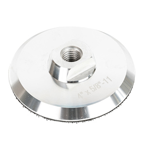 Base de Aluminio JDK de 100 mm (4 Pulgadas) con Rosca 5/8-11 y Soporte de Gancho y Bucle Rígido para Amoladora Angular, Pulidora, Lijadora, Abrasivo OEM - Product Image 4