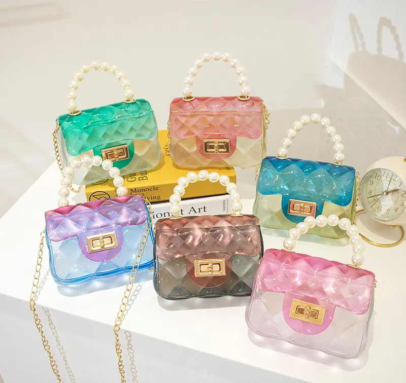 Wholesale Transparent Ladies Jelly Bag Popular Design Women's Handbag PVC Women's Shoulder Bag