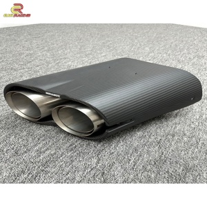 Punta de escape de fibra de carbono seca estilo R para Mercedes Benz Clase G W464 G63 G500, silenciador de carbono, tubo de escape, piezas de coche - Product Image 3