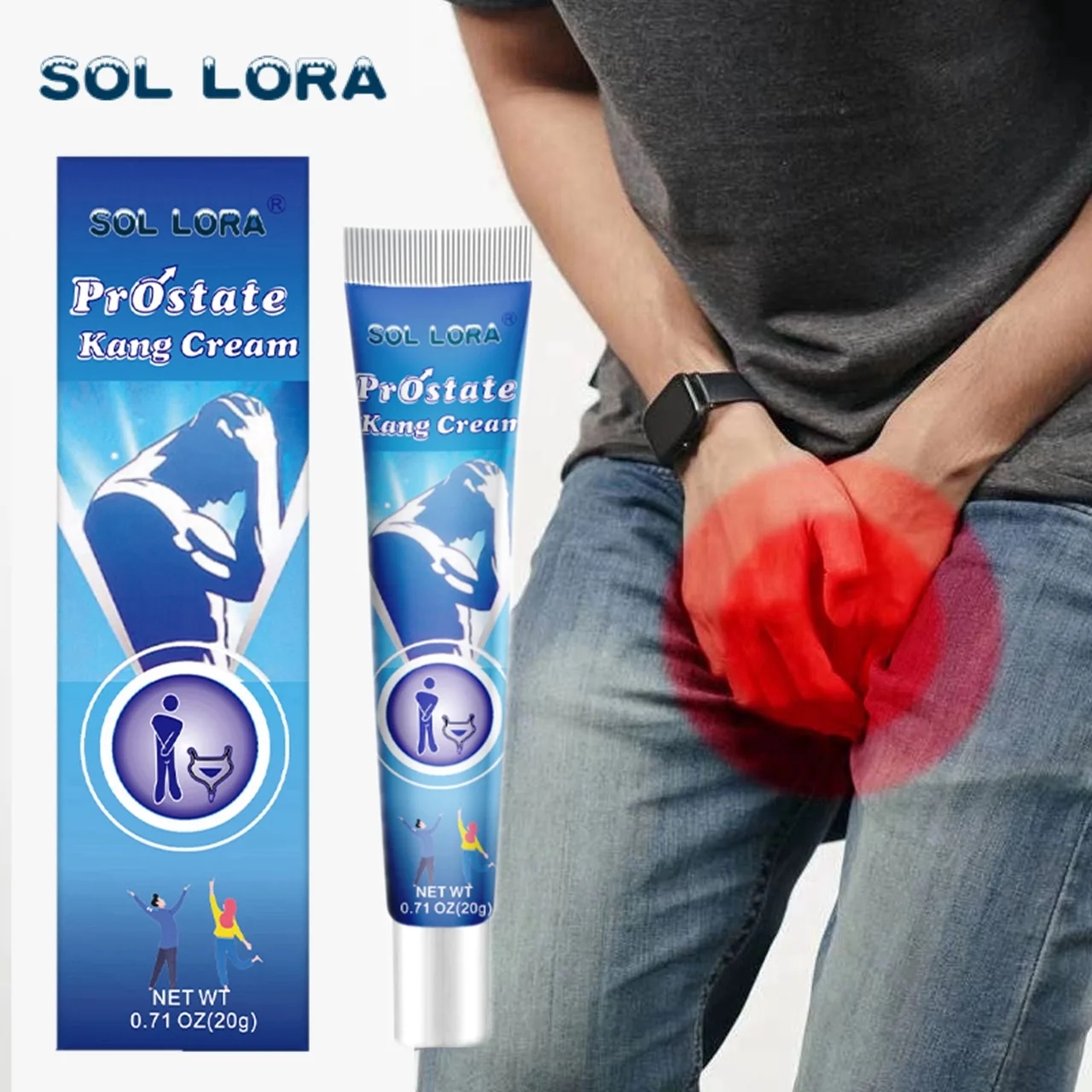 Prostatitis Prostate Ointment Prostatic Plaster Urethritis Cream Man Urological Navel Oil Kidney Care