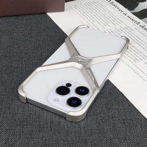 Étui de téléphone portable en alliage d'aluminium détachable anti-chute sans cadre en métal à dissipation thermique - Product Image 4