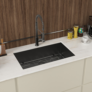 Lavello da <span class=keywords><strong>Cucina</strong></span> di Lusso in Acciaio Inox <span class=keywords><strong>Nero</strong></span> Canna di Fucile, Bestseller per la <span class=keywords><strong>Cucina</strong></span> - Product Image 6