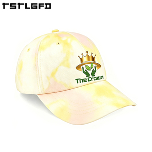 Casquette de baseball structurée 6 panneaux tie-dye avec logo personnalisé, vente en gros, brodée, chapeau d'été, fabricant, casquette rigide imprimée - Product Image 1