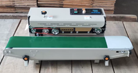 Machine de scellage à bande continue entièrement automatique électrique FR-900X pour films d'emballage plastique, haute efficacité, pour aliments et snacks quotidiens