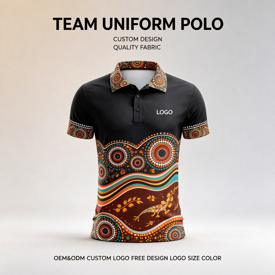 Wholesale Custom Full All Over Sublimated Polo Shirt Custom Pattern ...