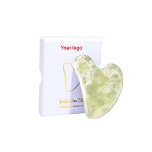 Juego de Gua Sha de Jade Verde, Piedra Natural Lisa, Tabla de Masaje Facial, Herramientas de Raspado para Relajación Corporal y de Pies, Gua Sha Frío - Product Image 1