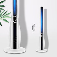 Ventilador de Torre Vertical sin Aspas, Eléctrico, con Control Remoto, Motor sin Escobillas, Inverter, Ahorro de Energía, Ultrasilencioso, 45W, Multivelocidad