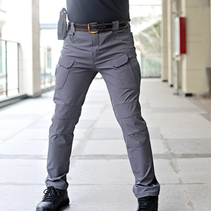Pantaloni Tattici da <span class=keywords><strong>Uomo</strong></span> per Esterni, Multitasche, Resistenti all'Usura, Elasticizzati, Stile Cargo, per Pendolari - Product Image 5
