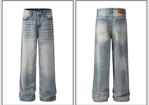 Jeans in Denim 100% Cotone Stile Americano RTS, Alta Qualità, Vestibilità Skinny Vintage per Uomo, Traspiranti ed Ecologici, Design Y2K - Product Image 6