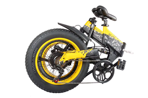 จักรยานพับได้ขนาดเล็ก รุ่น Street Bike 7 สปีด โครงอะลูมิเนียม ยาง 20 นิ้ว แบตเตอรี่ 48V 12Ah มอเตอร์กลางแบบไร้แปรงถ่าน 500W ดิสก์เบรก รุ่น DZ-2032 จักรยานไฟฟ้า - Product Image 2