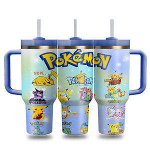 Custom Gift <b>Box</b> Co-branded Cartoon Pokemoned Tumbler Double Wall Stainless Steel Vacuum Flask Carafe <b>Mug</b> Cup Wholesale - Product Image 6