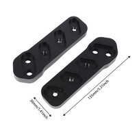 Kit de relocalisation du plancher passager Revêtement en poudre noir aluminium réglable 41-425 pour Spyder RT à partir de 2020