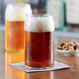 Verre à bière transparent 16oz 480ml avec logo personnalisé par sublimation, verre à café, soda, jus en forme originale avec paille - Product Image 6
