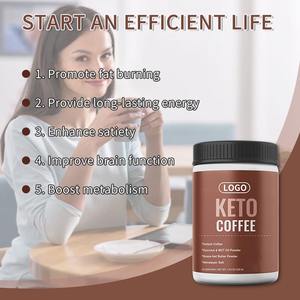 משקה טבעי בריא רזה הקטו קפה פרטי תווית אבקת חלבון משפר מדגם חופשי למבוגרים - Product Image 2