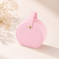 Boîte à bijoux élégante en cuir PU de qualité supérieure, étui de rangement portable pour voyage, collection de bijoux, bagues, colliers, boucles d'oreilles