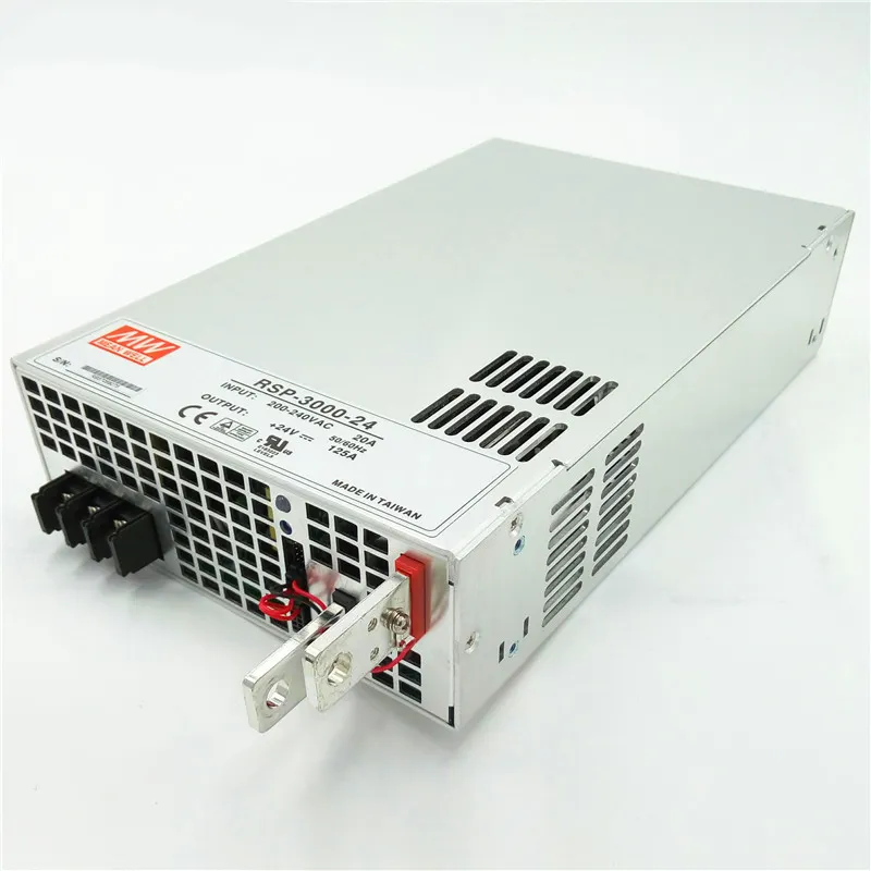 MEANWELL-fuente de alimentación conmutada, serie RSP-3000, 12V ~ 48V, ~ 62.5A 200A, 3000W, salida única