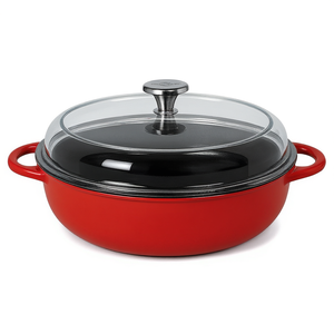 Cacerola Farmer's Pan Provence con Tapa de Vidrio 28 cm Roja - Product Image 2