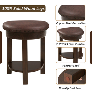 Modern 4-Piece <b>Bar</b> <b>Table</b> Set 3 PU Upholstered <b>Stools</b> Solid Wood Counter Height Dining <b>Table</b> for Hotel Home Use Eco-Friendly - Product Image 3