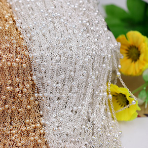 Chaîne de perles en forme de O, chaîne de bijoux argentée, blanc KKC, or antique, bronze, noir, or 18 carats, 100 yards, accessoire de cheveux pour mariage - Product Image 4