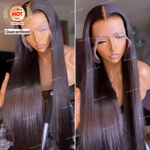 Pelucas de Cabello Humano Pre-decoloradas, Pre-cortadas, Lisas, Listas para Usar, con Nudos Pequeños, Sin Pegamento, Mejor Valoradas, para Mujeres Negras - Product Image 2