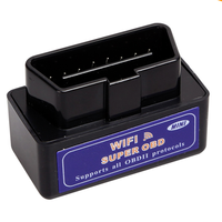 Top Selling16 pin Wifi OBD2 escáner de diagnóstico de coche ELM327 OBD 2 adaptador lector de código OBDII trabajo para dispositivos iOS y Android