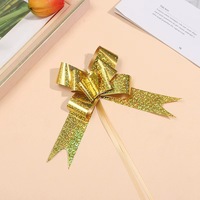 30mm plusieurs couleurs Laser ruban tirer fleur cadeaux noeud papillon pour cadeaux emballage cadeau décoration fête fournitures