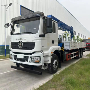 Disesuaikan truk tugas berat Shacman terpasang derek <span class=keywords><strong>10Ton</strong></span> 12Ton 14Ton truk derek hidrolik lurus Boom derek untuk dijual - Product Image 1