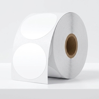 Étiquettes autocollantes thermiques sensibles à la chaleur, durables, blanches, 2 pouces, papier auto-adhésif, 1 rouleau, 750 étiquettes, logo DIY, code QR, promotion