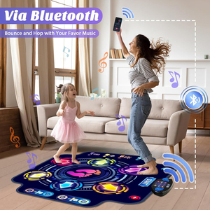 Alfombra <span class=keywords><strong>de</strong></span> Baile Mejorada <span class=keywords><strong>para</strong></span> Niños, Alfombra <span class=keywords><strong>de</strong></span> Baile Electrónica con Luces LED, Bluetooth Inalámbrico, 5 Velocidades, 9 Niveles, Juego Musical, Juguete <span class=keywords><strong>de</strong></span> Baile - Product Image 2
