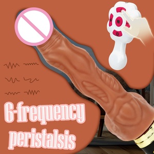 Grande Dildo realistico automatico di spinta Dildo vibratore del sesso mitragliatrice per gli uomini donne <span class=keywords><strong>masturbazione</strong></span> - Product Image 2