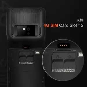 Todo en uno portátil 4G Android 12 Dual Sim código de barras de mano escáner de código QR escáner inalámbrico móvil inalámbrico Android lotería Pos