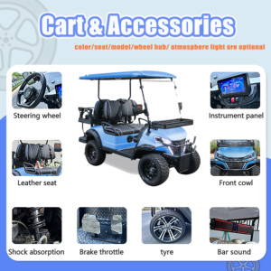Hiện đại SUV theo kiểu mini g Wagon điện Golf Cart 48V thu nhỏ xe - Product Image 4