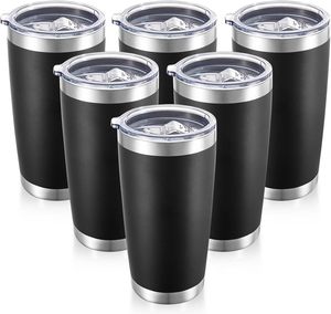 20 oz Tumblers Bulk Stainless Steel Tumbler with Lid Double Wall Vacuum Insulated <b>Coffee</b> Mug Powder Coated Cup - Product Image 1