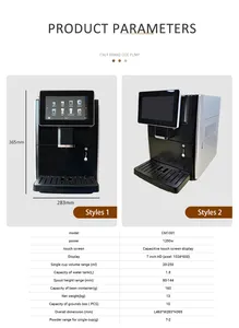 Electric Coffee Maker Best Business Touch Screen Automatic Bean To Cup Coffee Machine With Milk Tank