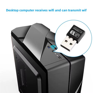 Adaptador Wifi <span class=keywords><strong>USB</strong></span> AC1300Mbps, Receptor <span class=keywords><strong>Ethernet</strong></span> Inalámbrico de Doble Banda de 5GHz, Dongle Wi-Fi, Tarjeta de Red para Computadora Portátil - Product Image 5