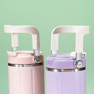 Best Selling Customized Color Double Wall Stainless Steel Thermos Tumbler <b>Insulated</b> Bottle <b>Mugs</b> With Straw - Product Image 4