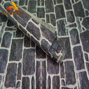 Carta da Parati Nera <span class=keywords><strong>per</strong></span> Soggiorno/Rotolo di Carta da Parati <span class=keywords><strong>per</strong></span> <span class=keywords><strong>Mobili</strong></span> Resistente al Calore 0,45*10M Rotoli di Carta da Parati <span class=keywords><strong>per</strong></span> Cucina Effetto Marmo Lucido Adesivo Autoadesivo - Product Image 3
