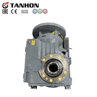 Ensemble d'entraînement KAF77 compatible avec moteur ZP4 4P, accouplement AM1, rapport 51.18, réducteur de vitesse hélicoïdal conique M4 à pied de fixation