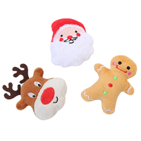 Ensemble cadeau de Noël pour chiens de compagnie chats chaton durable jouer jouet maison souris et ensemble de chaussettes mignonnes en peluche plastique coton et lin