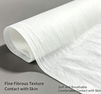 Großhandel Premium Elastisches Spunlace Vliesstoff 100% Polyester Einfarbig Dehnbare Gesichtsmasken-Rohstoffe für Schönheitspflege